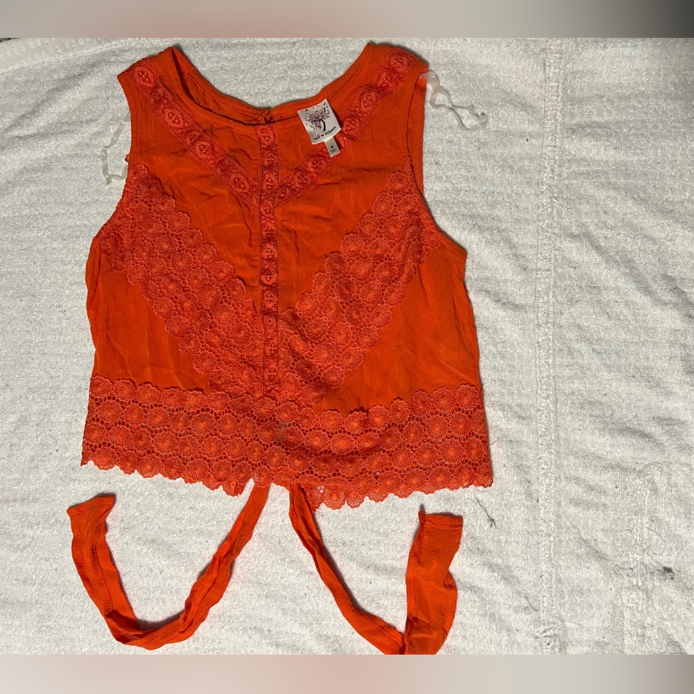 Self Esteem Size medium Crop top. Orange/Coral in color. Worn new condition.